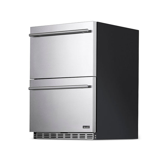 24”-outdoor-dual-drawer-fridge-nof100-stainless steel-2