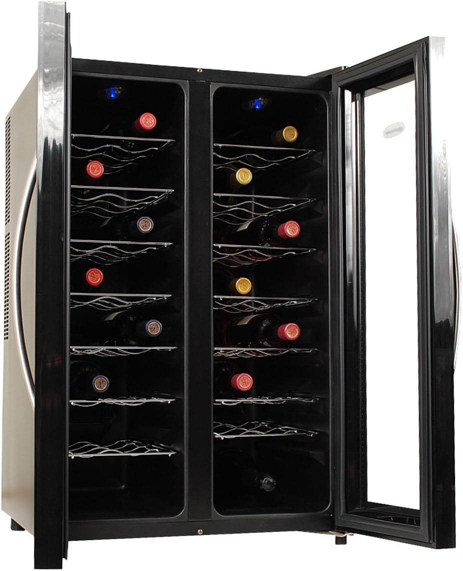 dual-zone-wine-cooler-aw-320ed-stainless steel-2