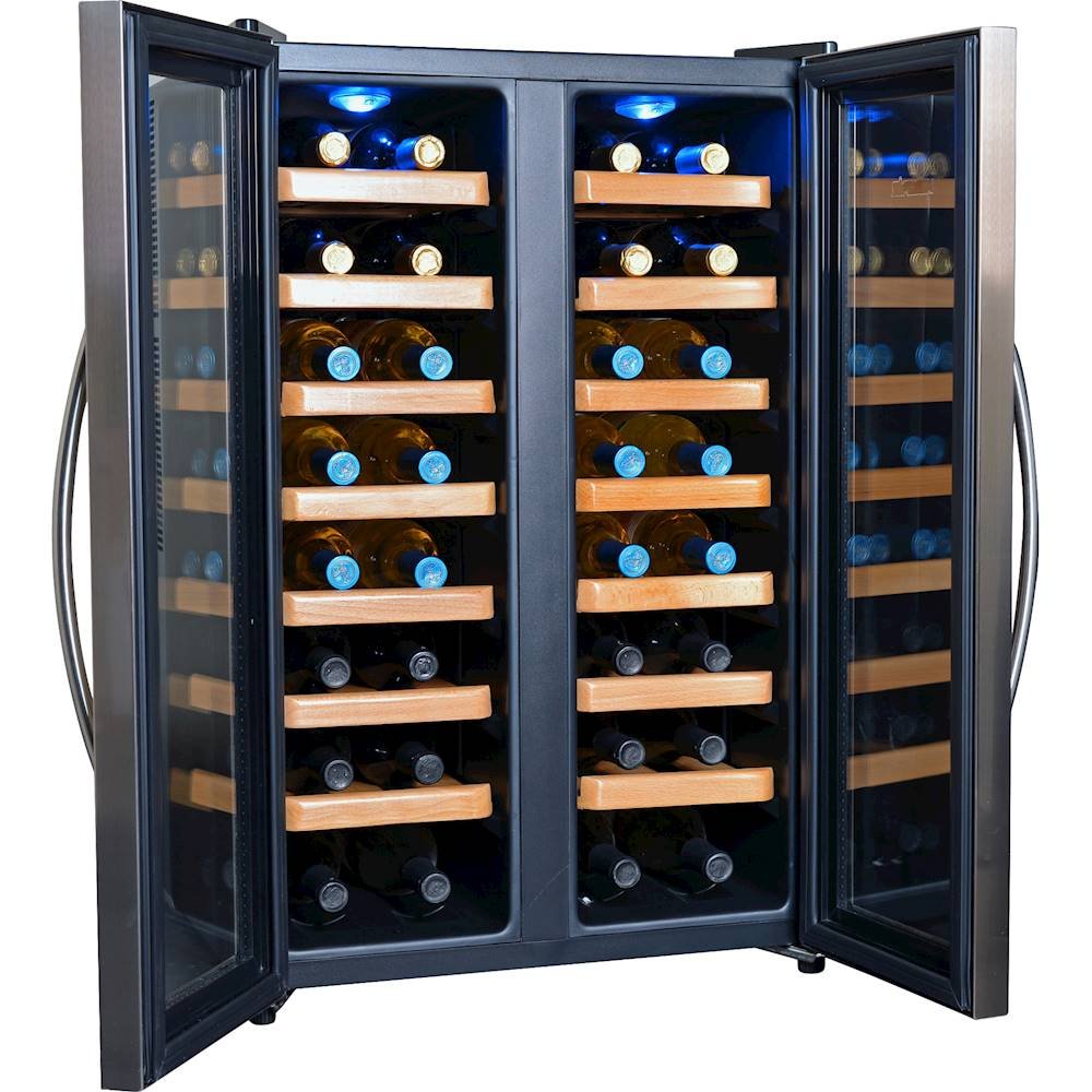 dual-zone-wine-cooler-aw-321ed-stainless steel-3