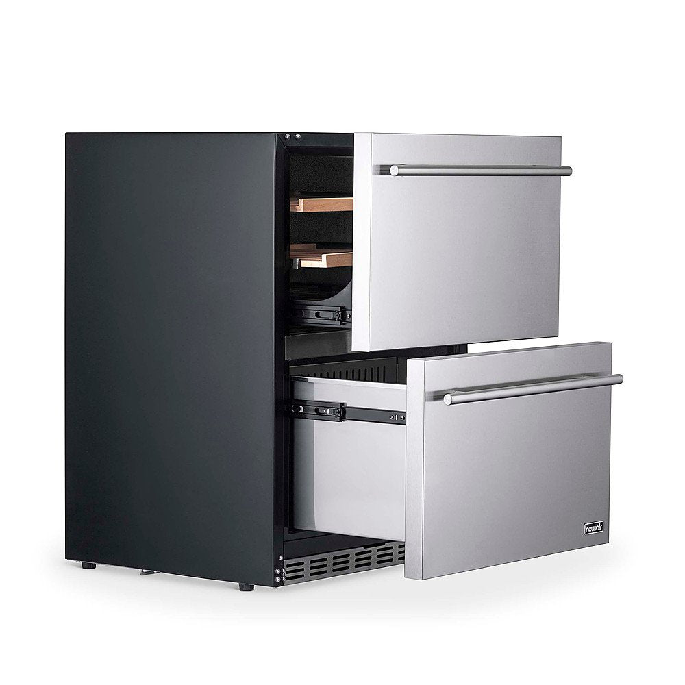 24”-outdoor-dual-drawer-fridge-nof100-stainless steel-3