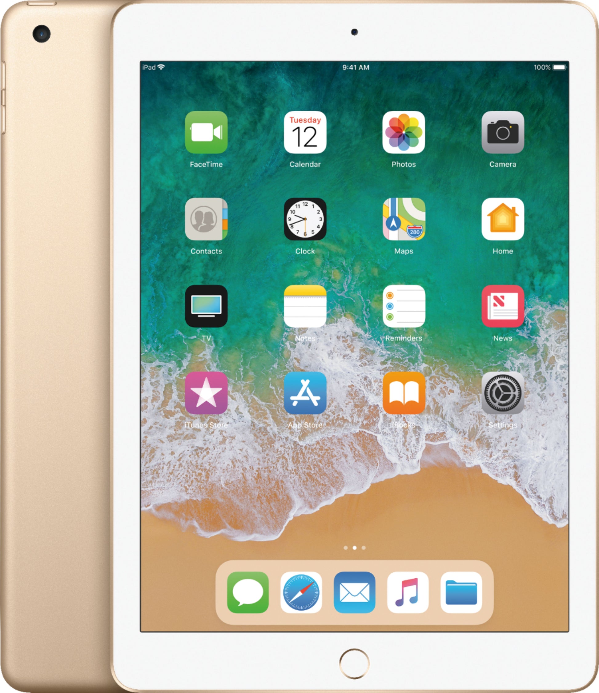 apple-2017-9.7-inch-ipad-5-a1822-gold/white-3