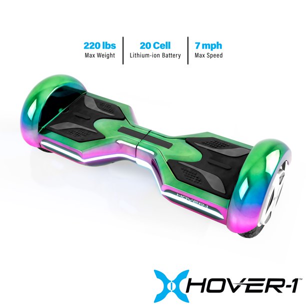 Hover-1 Eclipse Hoverboard, UL-Certified, 400W Motor, Iridescent ...