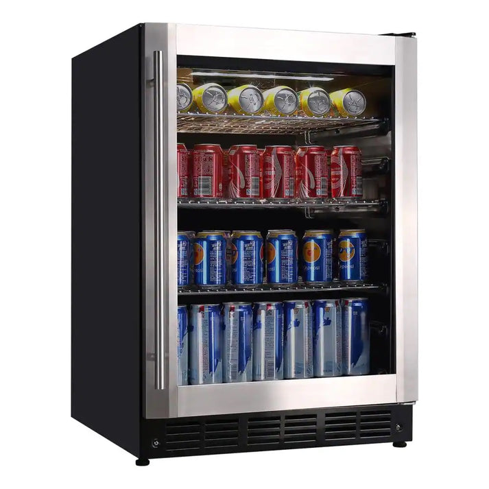 Vissani Wine and Beverage Cooler, 154 Cans or 50 Bottles, HVBC58ST