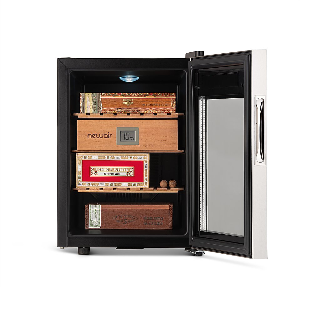 electric-cigar-humidor-wineador-nch250-stainless steel-4