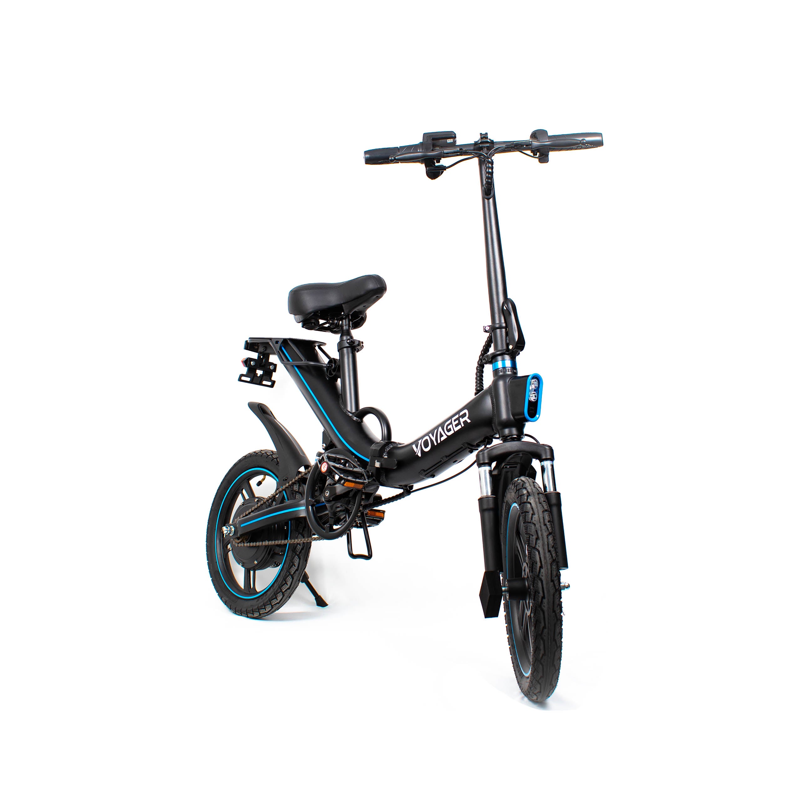 Voyager Radius Pro V2 Electric Bike, UL-Certified, 450W Motor, Blue